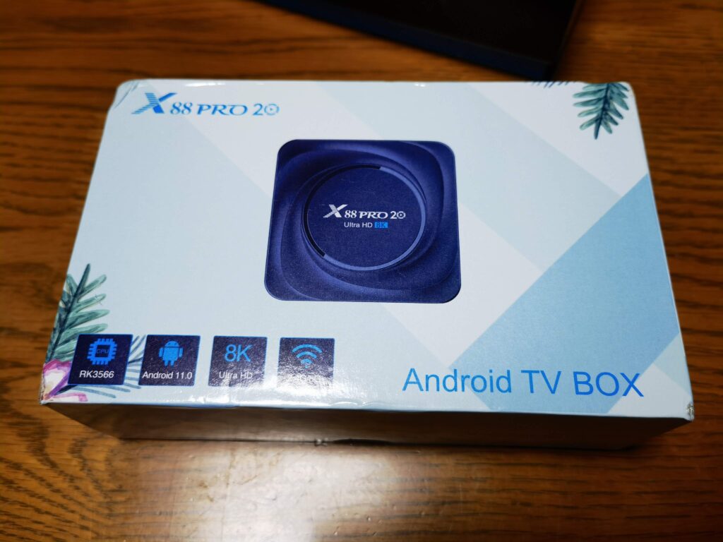 Android11 TVボックス X88 PRO20 を買いました